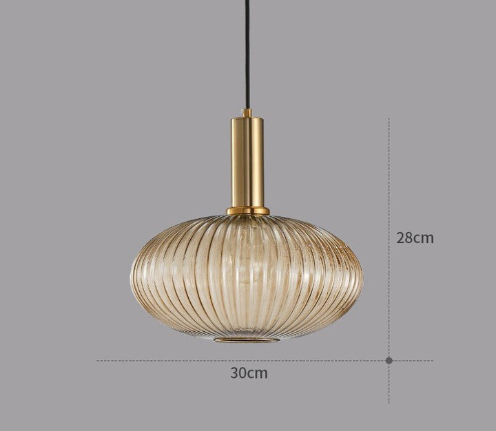 Retro lampa wisząca ze szkła – ColorVibe