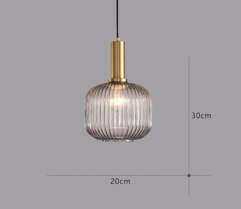 Retro lampa wisząca ze szkła – ColorVibe