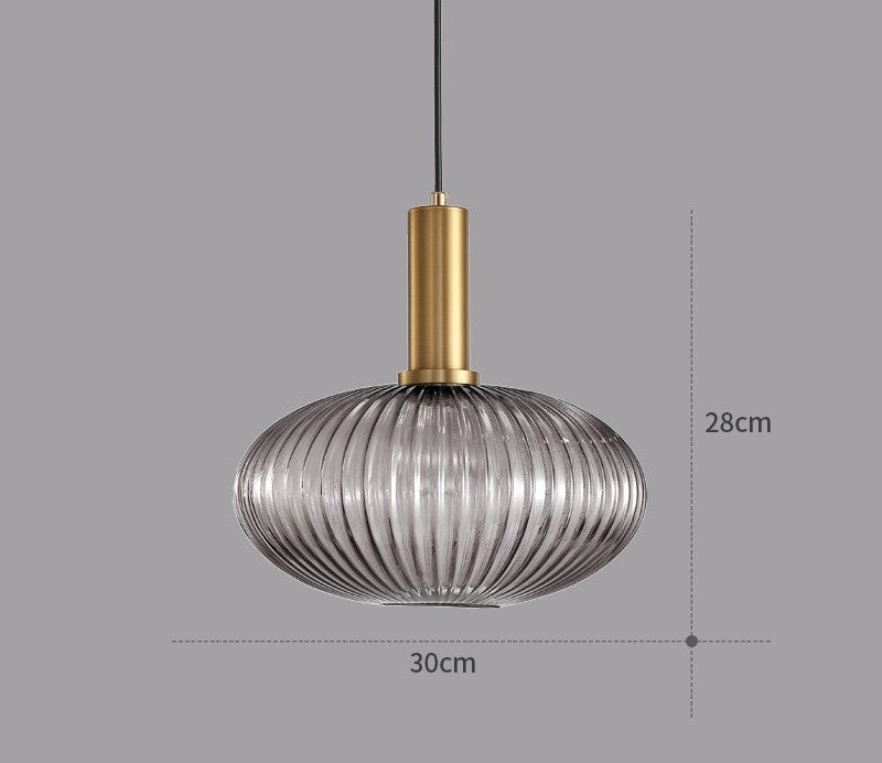 Retro lampa wisząca ze szkła – ColorVibe
