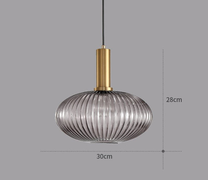 Retro lampa wisząca ze szkła – ColorVibe