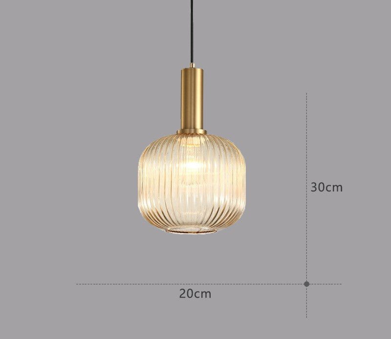 Retro lampa wisząca ze szkła – ColorVibe