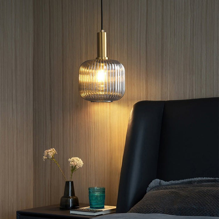 Retro lampa wisząca ze szkła – ColorVibe