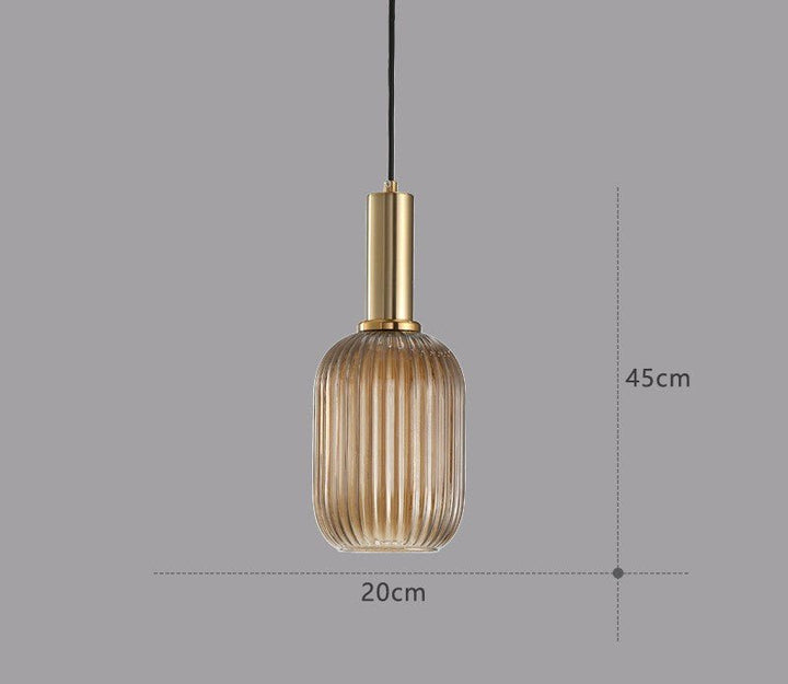 Retro lampa wisząca ze szkła – ColorVibe