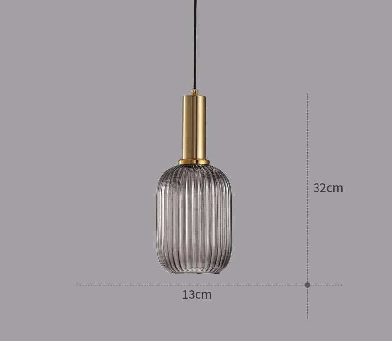 Retro lampa wisząca ze szkła – ColorVibe