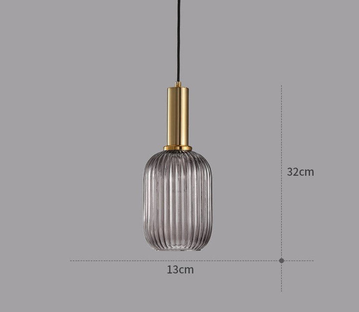 Retro lampa wisząca ze szkła – ColorVibe