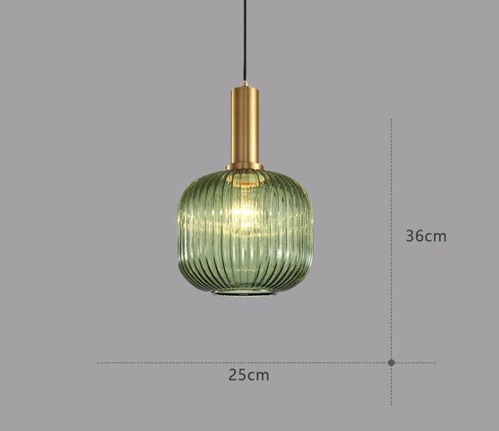 Retro lampa wisząca ze szkła – ColorVibe