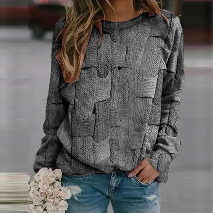 Kolorowy jesienny sweter damski – Ella