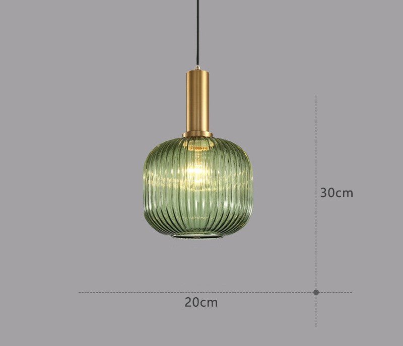 Retro lampa wisząca ze szkła – ColorVibe