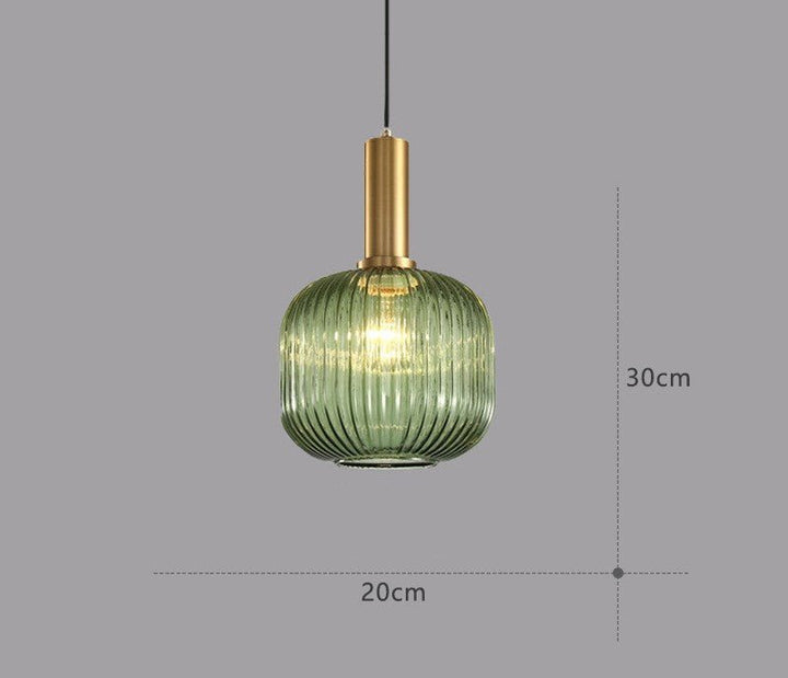 Retro lampa wisząca ze szkła – ColorVibe