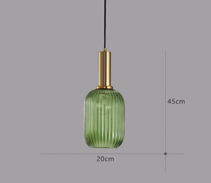 Retro lampa wisząca ze szkła – ColorVibe