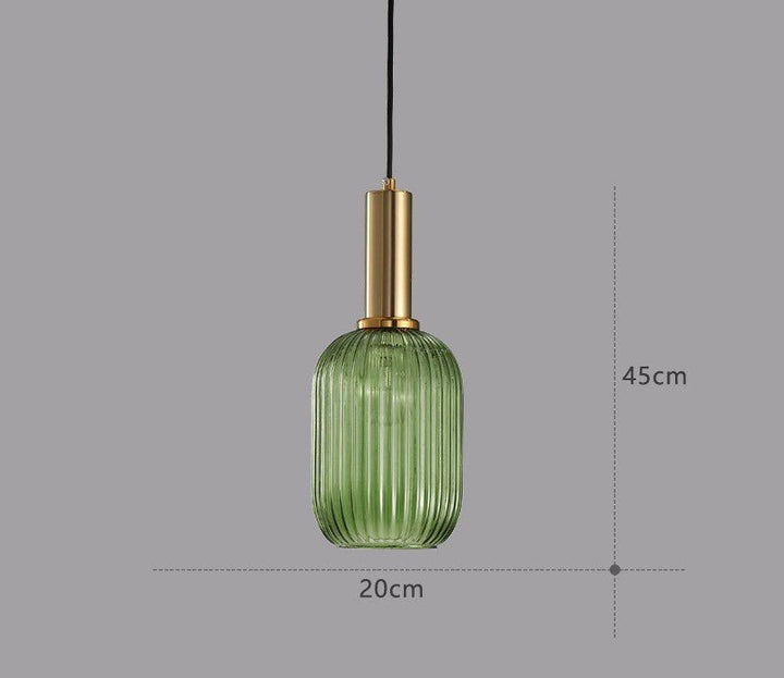 Retro lampa wisząca ze szkła – ColorVibe