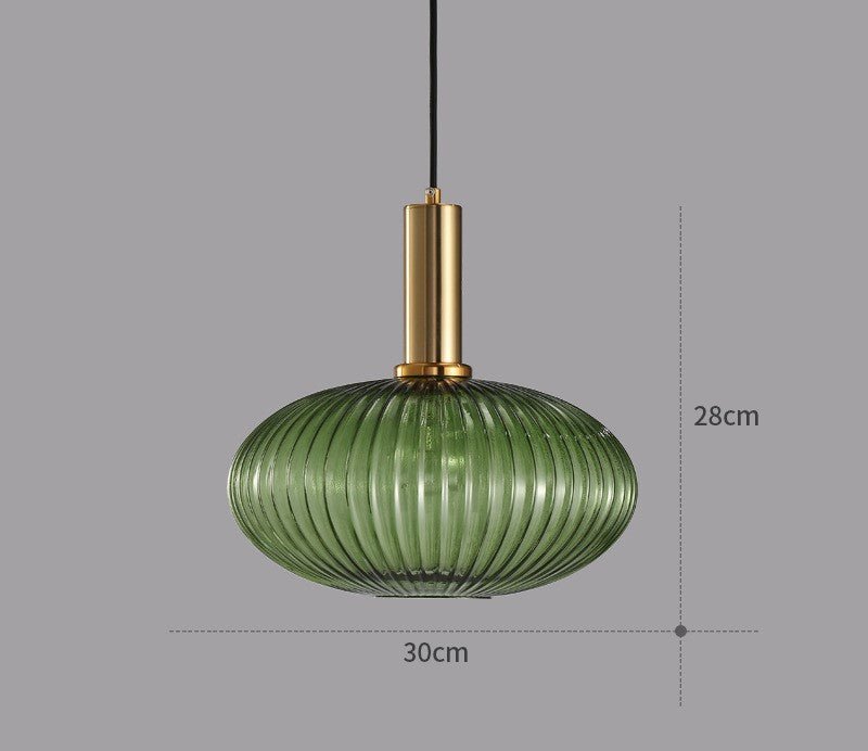 Retro lampa wisząca ze szkła – ColorVibe