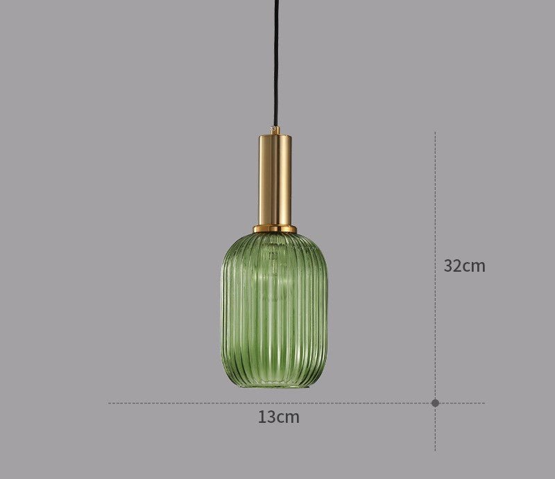 Retro lampa wisząca ze szkła – ColorVibe