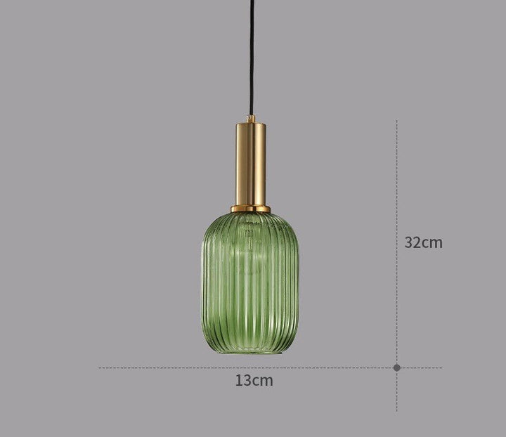 Retro lampa wisząca ze szkła – ColorVibe