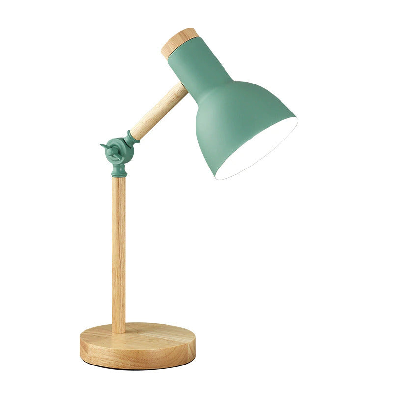 Skandynawska lampa stołowa z drewna - LumiNord