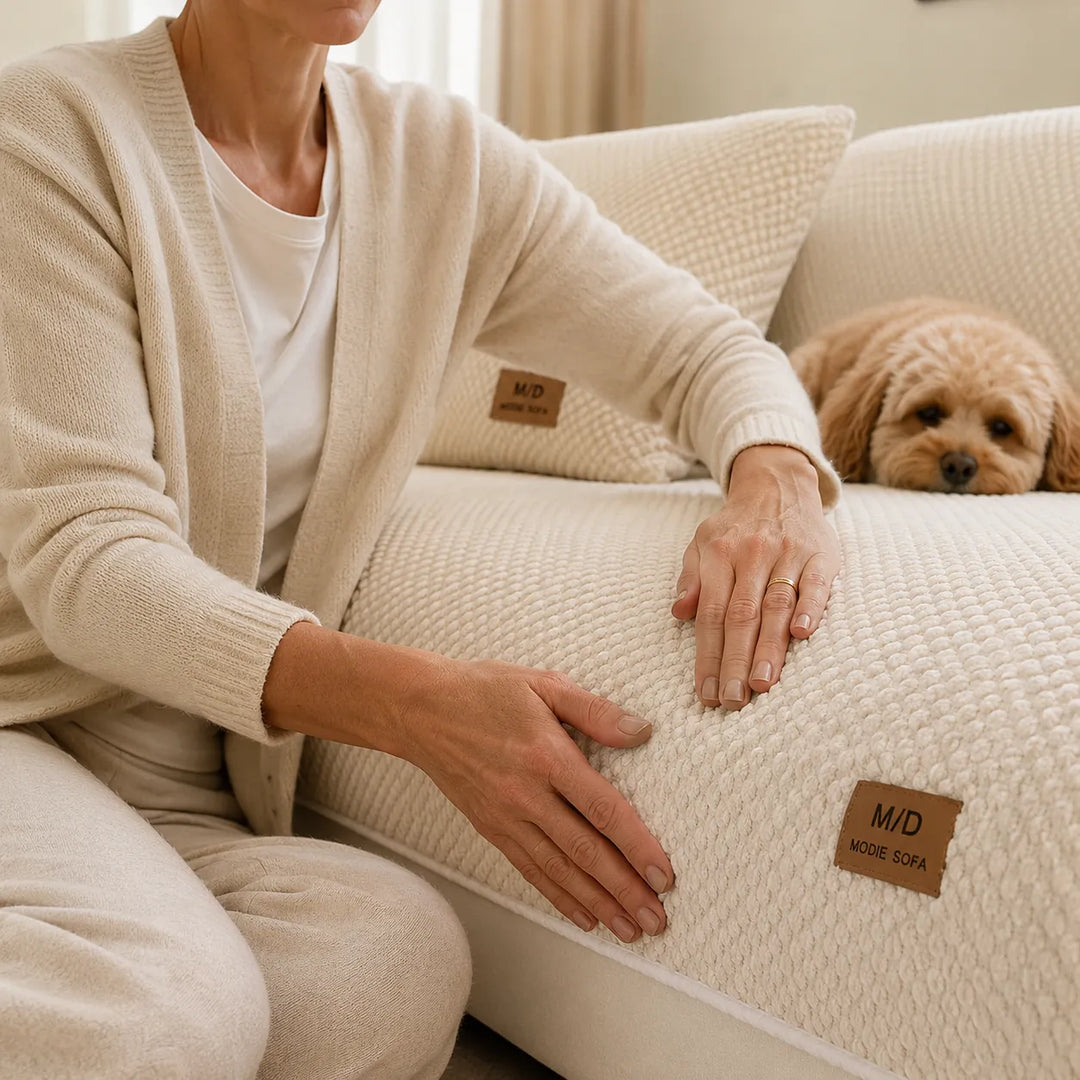 Antypoślizgowa narzuta na kanapę dla zwierząt – pluszowa ochrona sofy