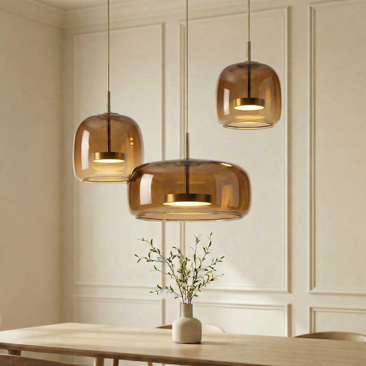 Astrid - nowoczesna nordycka szklana lampa wisząca