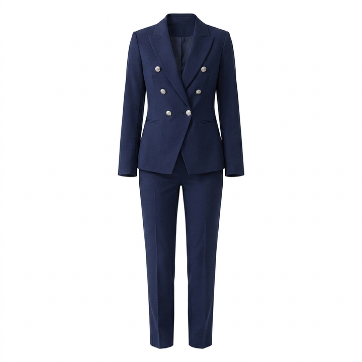 Dwuczesciowy zestaw blazer i spodni