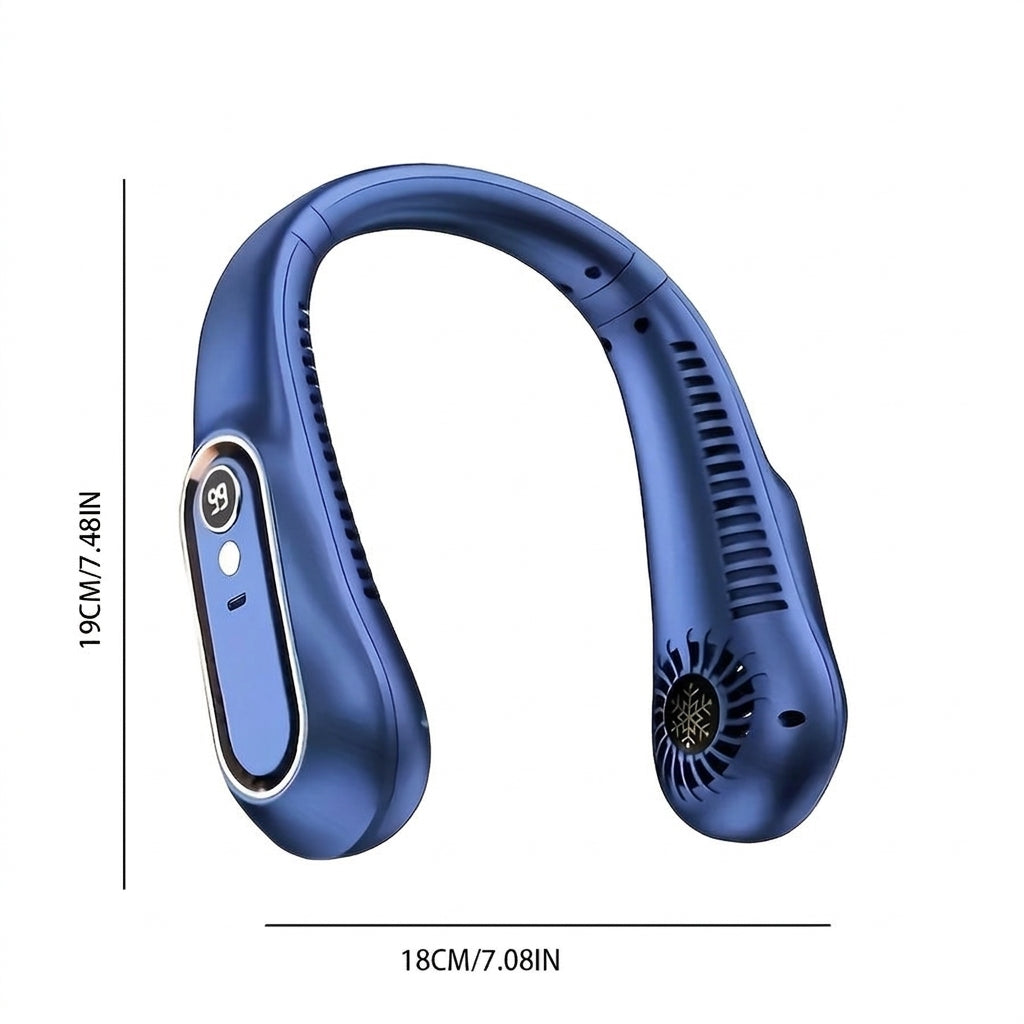 Przenośny wentylator USB na szyję z elastycznym chłodzeniem 360° do użytku na zewnątrz