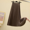 Pleated midi skirt