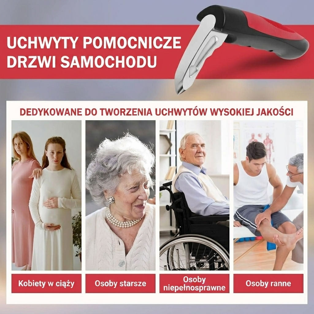 2 sztuki uchwytów pomocnicznych do samochodu z narzędziami awaryjnymi