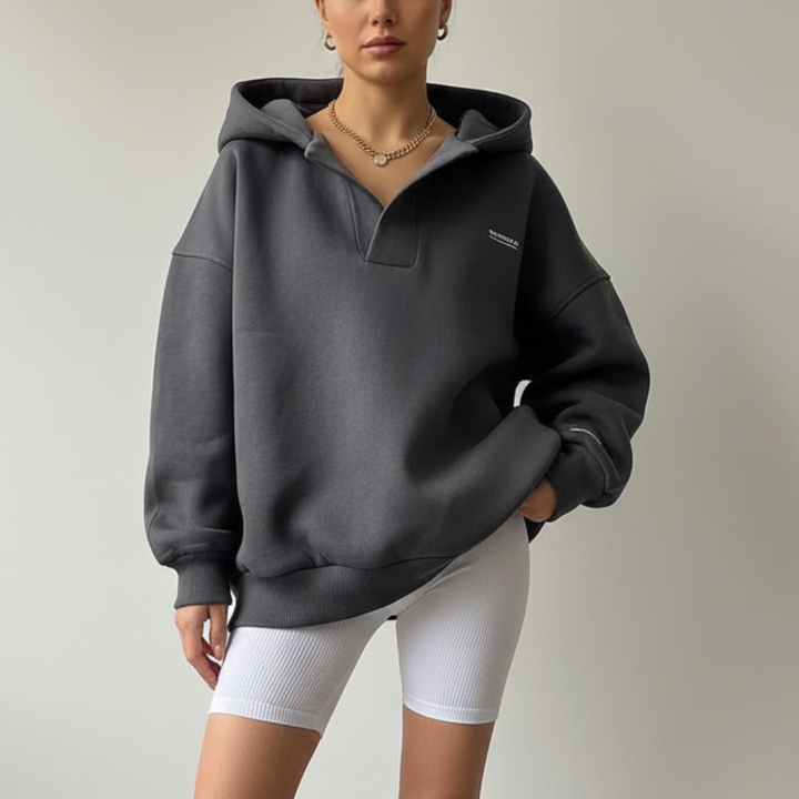 Bluza damska oversize z kapturem