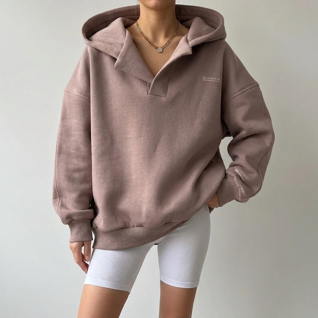 Bluza damska oversize z kapturem