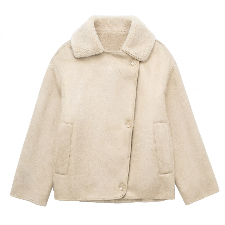 Veste femme avec col à revers et doublure synthétique