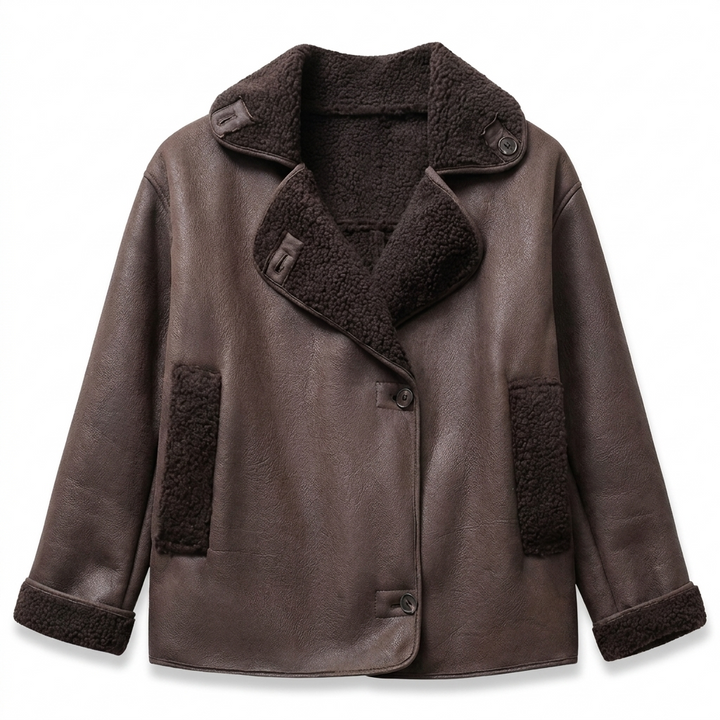 Veste femme avec col à revers et doublure synthétique