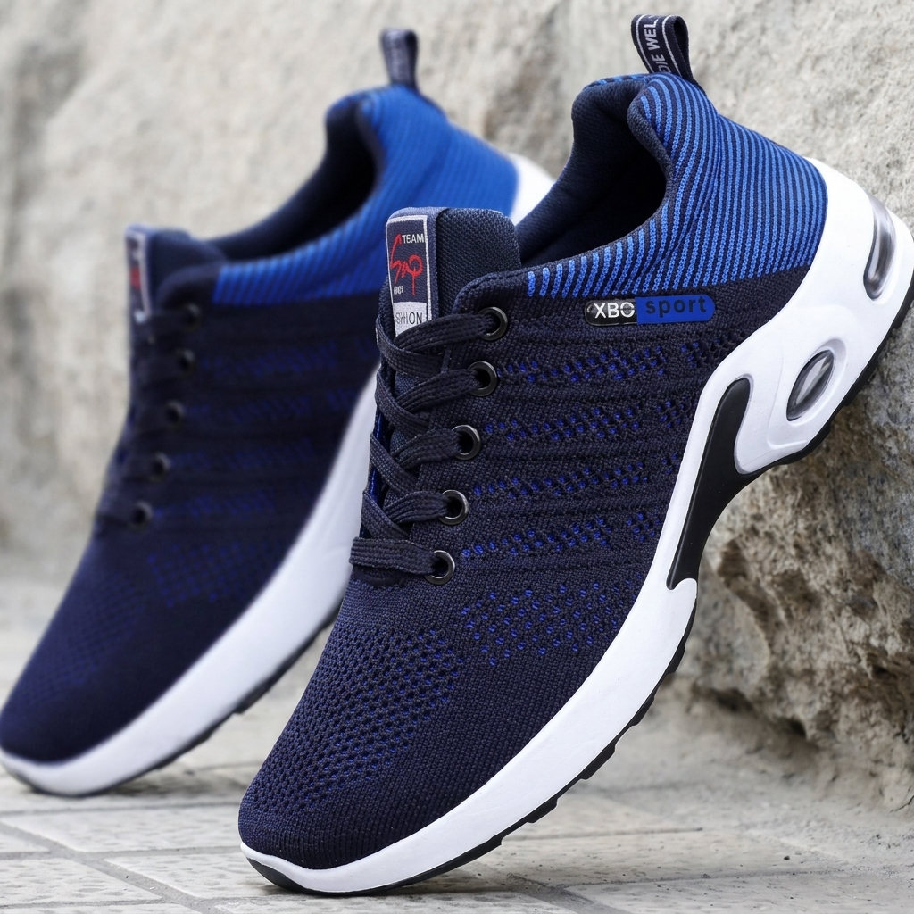 Buty Sportowe Męskie Oddychające, Czerwony 39