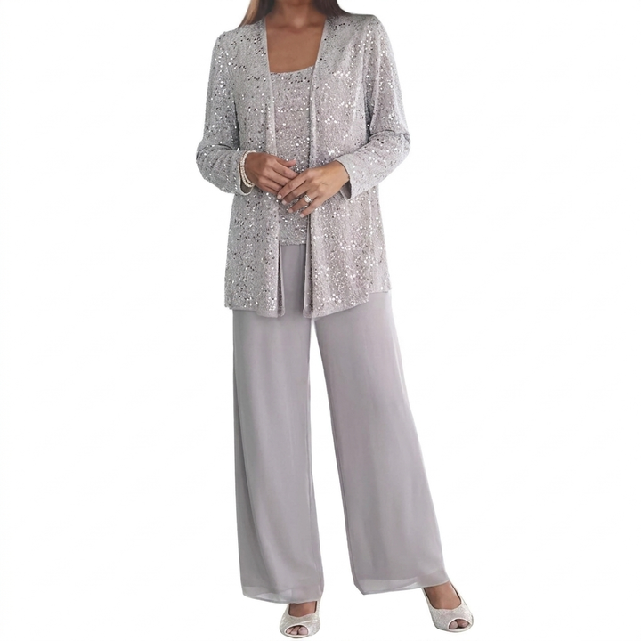 Elegancki Damski Zestaw z Kardiganem
