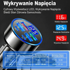 Szybka przenośna ładowarka samochodowa 100 W z dwoma portami USB