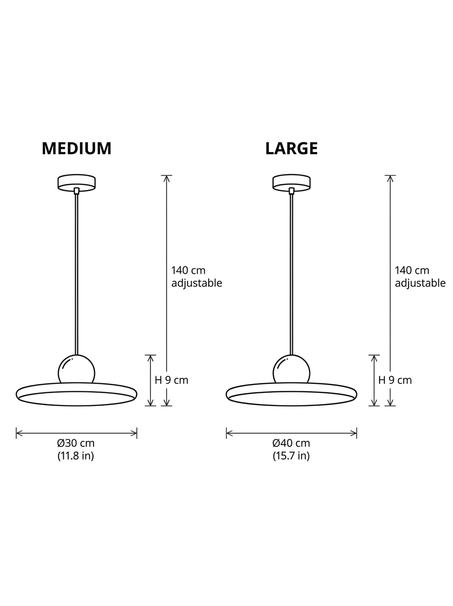 Veya – kolorowa lampa wisząca w stylu Bauhaus