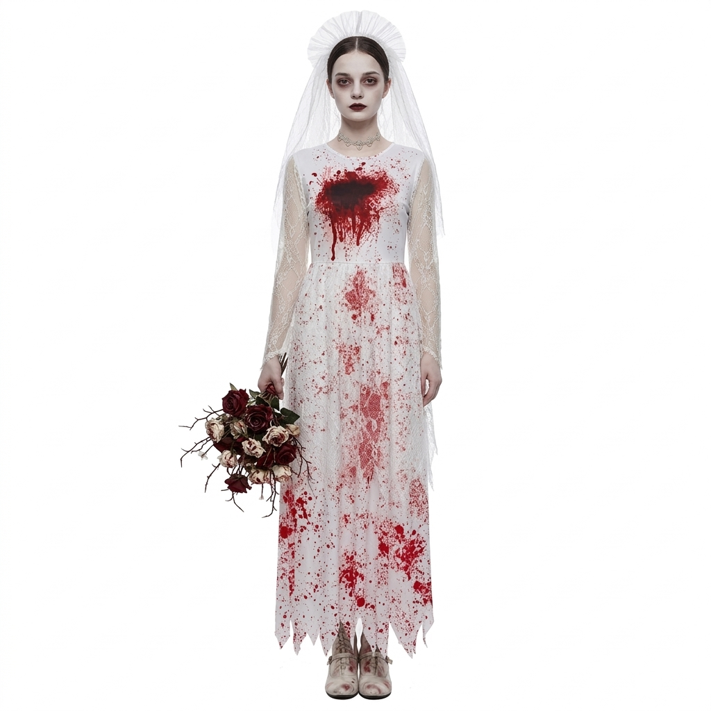 Sukienka Kostiumowa Duchy Panny Młodej na Halloween