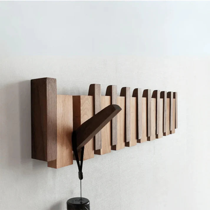 Primo | Wieszak Ścienny z Drewna w Kształcie Fortepianu | Elegancki Design | Trwałe Drewno