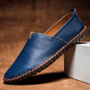 Eleganckie Lofery Matowe Skóra Naturalna Slip Ons