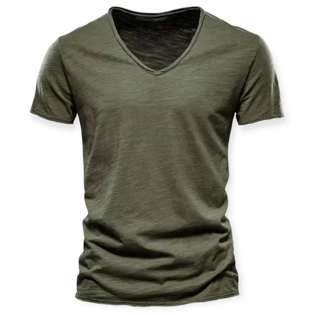 Męska koszulka V-neck