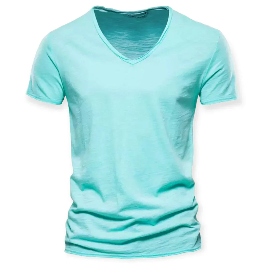 Męska koszulka V-neck