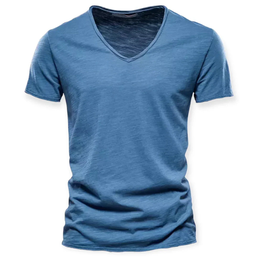 Męska koszulka V-neck