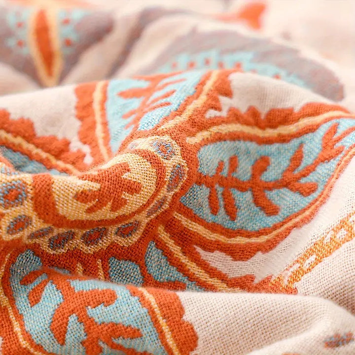 Bohol Rustykalny – Kwiatowy Koc Boho do Przytulnego Komfortu i Stylowego Życia