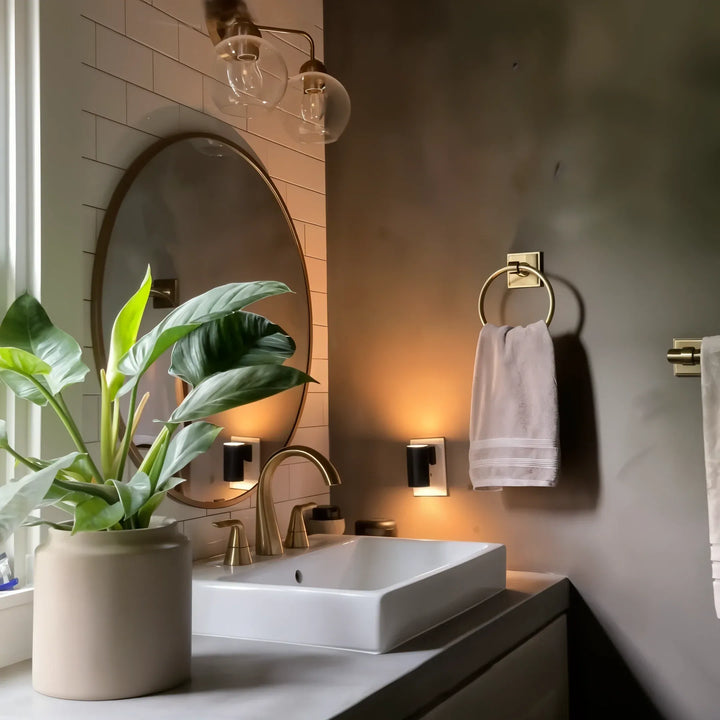 Lampka nocna w stylu Bauhaus – ściemnialne światło LED
