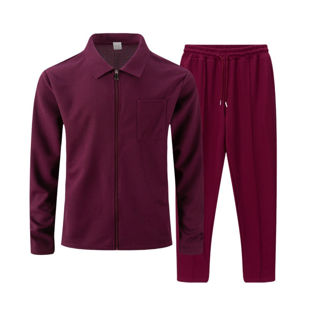 Męski komplet slim fit – na zamek, na co dzień i do aktywności sportowych