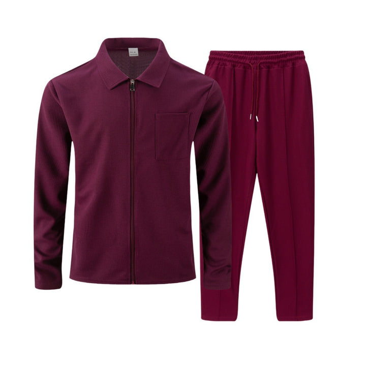 Męski komplet slim fit – na zamek, na co dzień i do aktywności sportowych