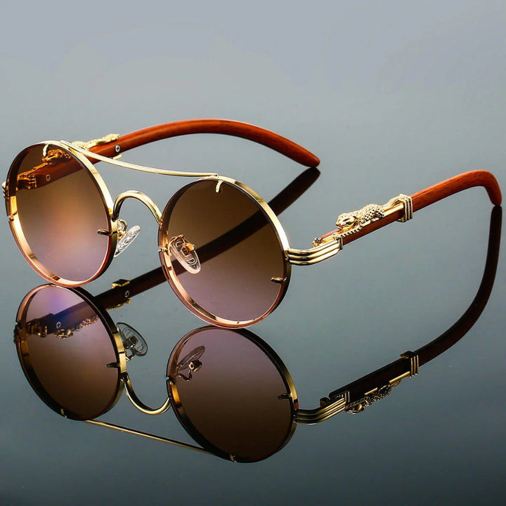 Retro styl z nowoczesną ochroną vintage podwójny most okulary przeciwsłoneczne