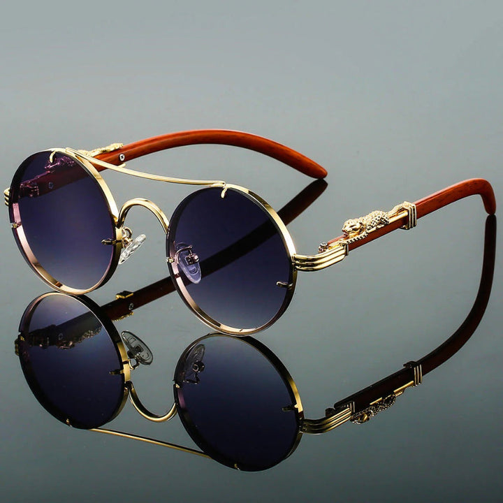 Retro styl z nowoczesną ochroną vintage podwójny most okulary przeciwsłoneczne