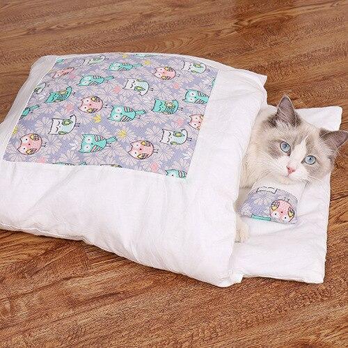 Zimowy śpiwór dla kotów – SnugKitty Frost Magic