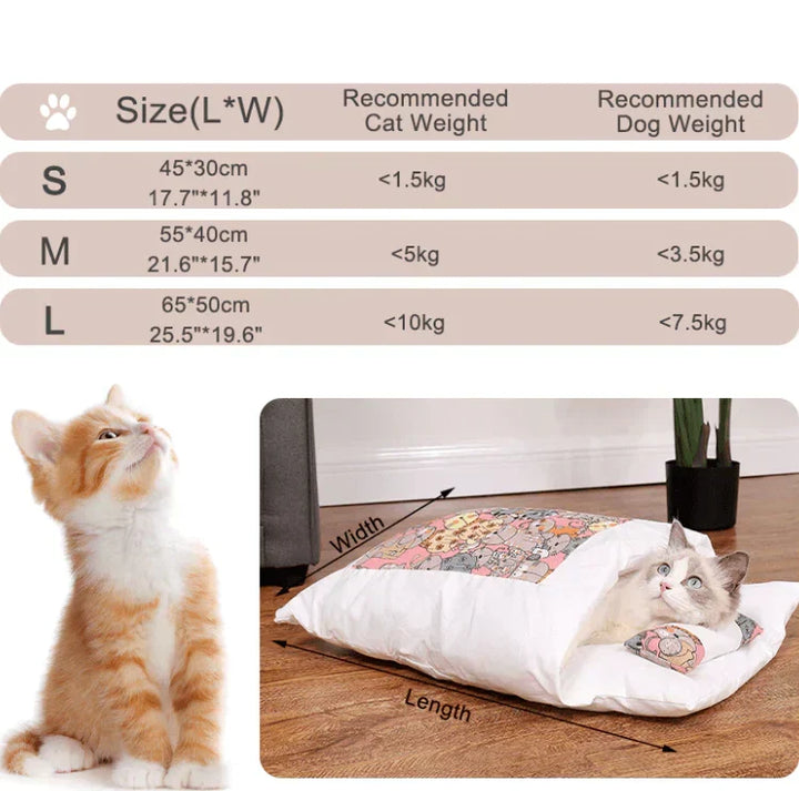 Zimowy śpiwór dla kotów – SnugKitty Frost Magic