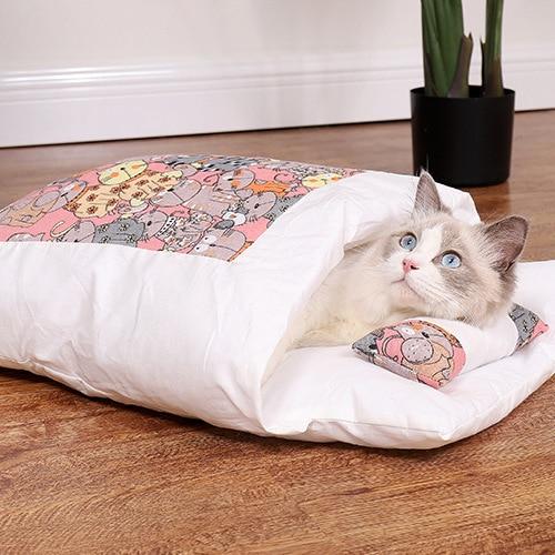 Zimowy śpiwór dla kotów – SnugKitty Frost Magic