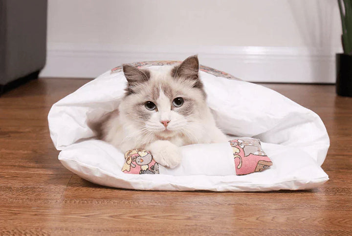 Zimowy śpiwór dla kotów – SnugKitty Frost Magic