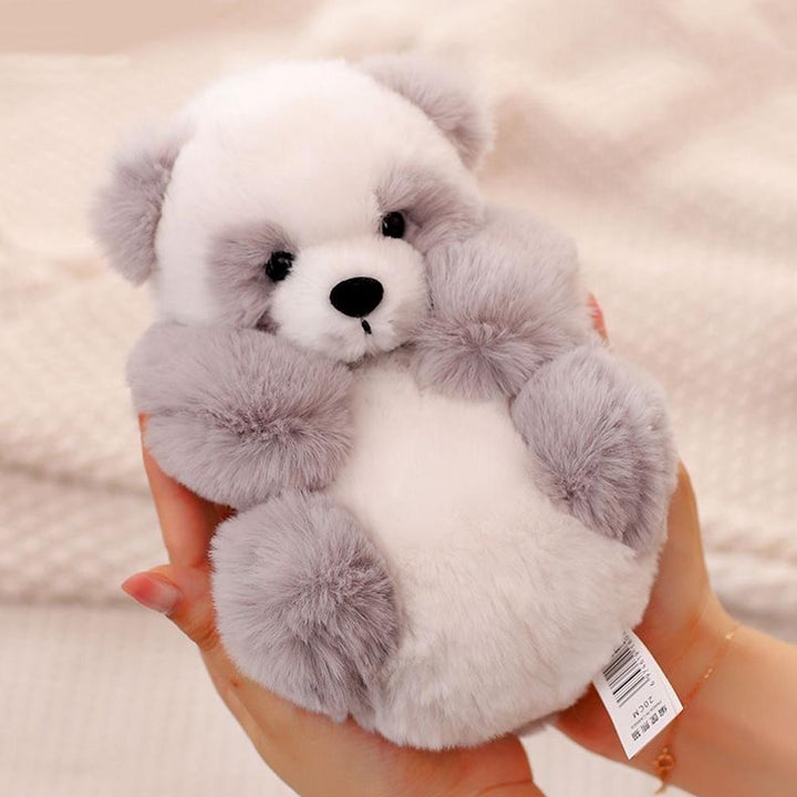 Pluszowa panda z wyjmowanym koszyczkiem – miękkie i dekoracyjne wypełnienie – 20 cm